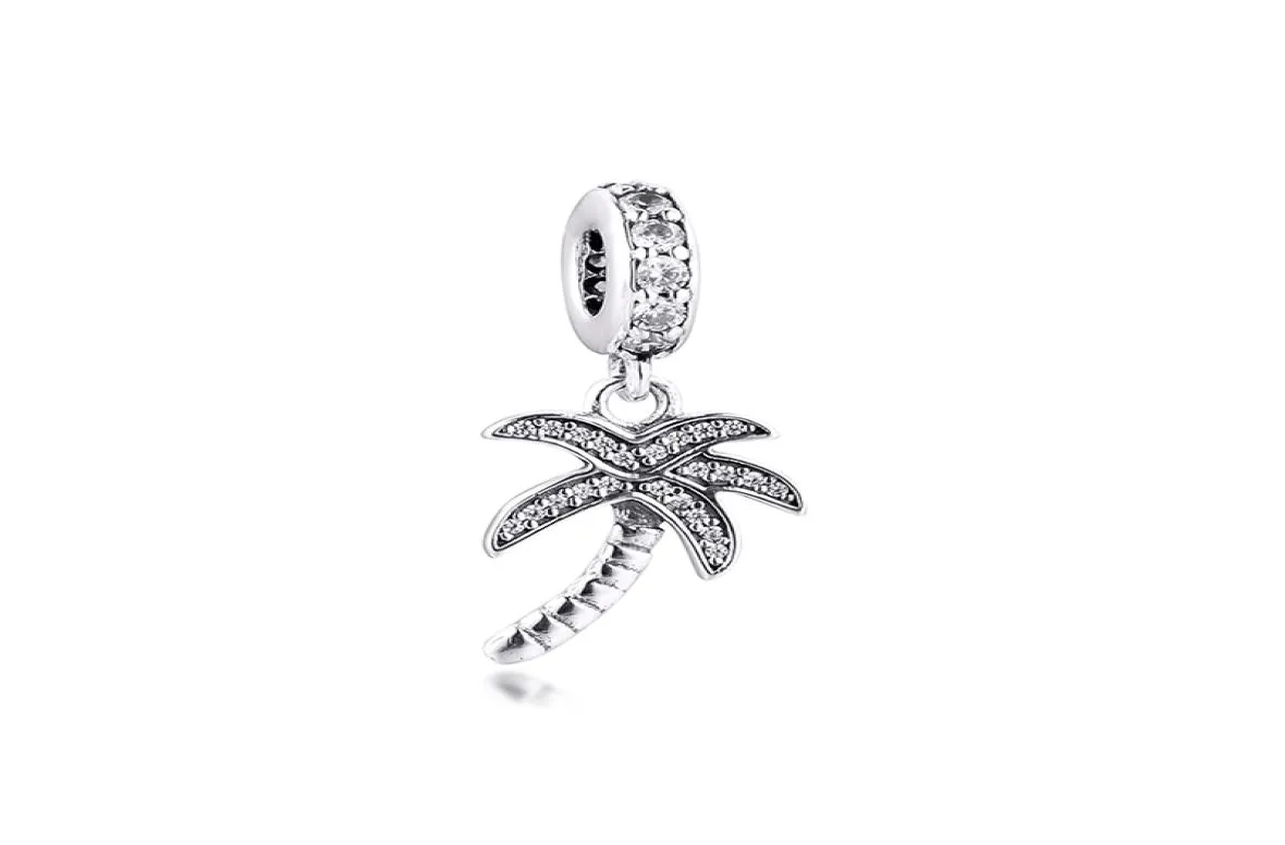 Ny 100% 925 Sterling Silver Original Pärlor Palmträd charm DIY -smycken för kvinnor passar P Europeiska charmsarmband3122888