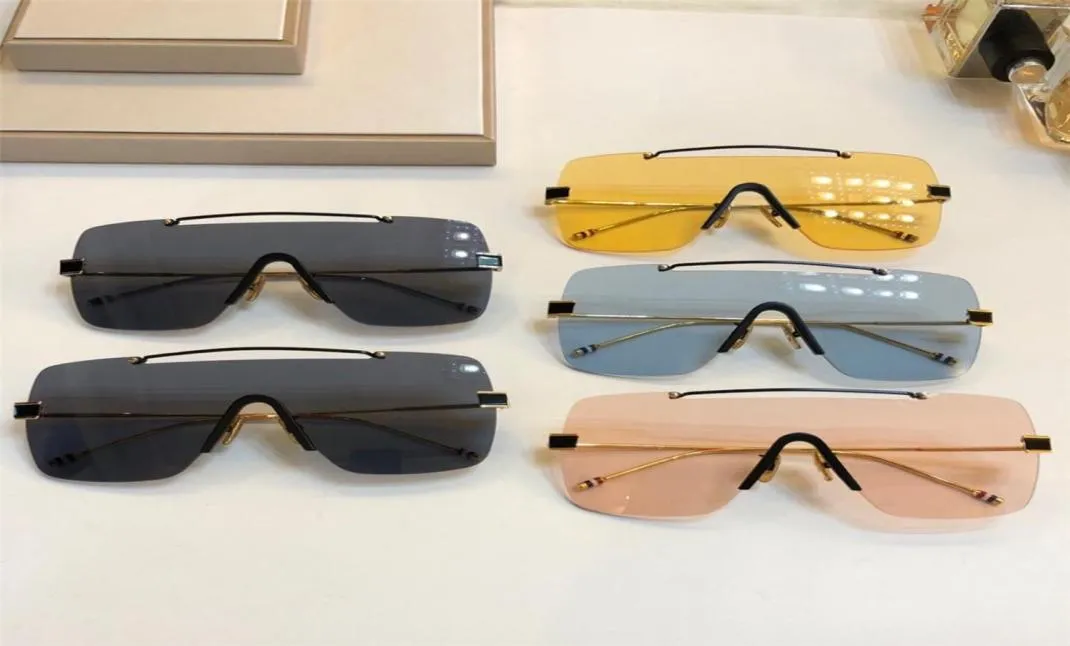 luxury2019 New Exhize Sunglasses Designes Rimless Shield Glasses 100 UV Protection Square Goggle Sunglasses Eyewear with Packa7393353