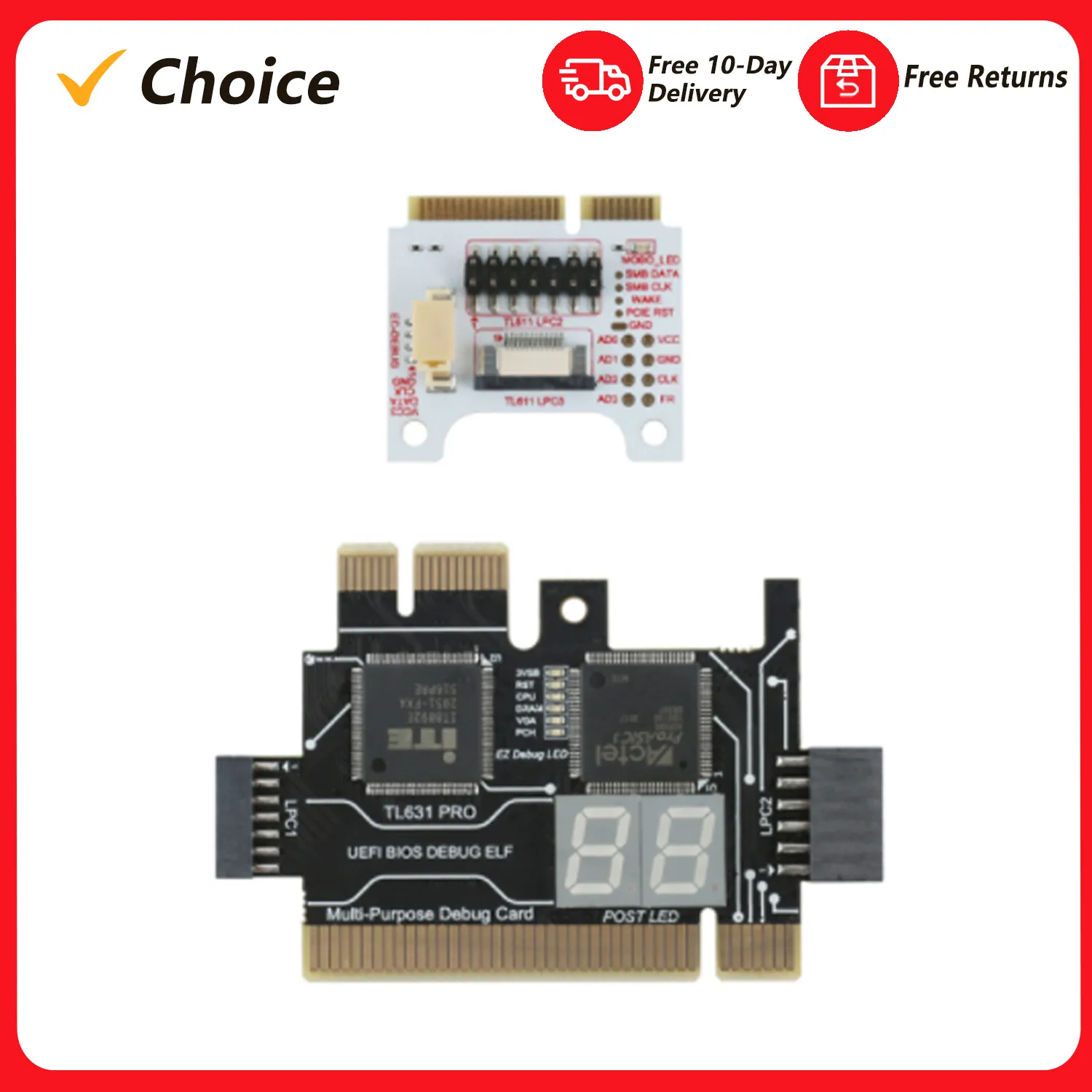 DHgate.com:Upgraded TL631 PRO PC PCI-E Mini LPC Universal Tester ...