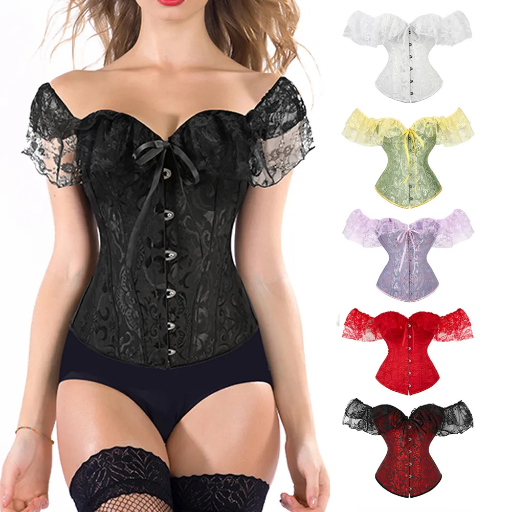 トップス andwang satin lingerie corset black トップス andwang satin lingerie corset black Amazon.com