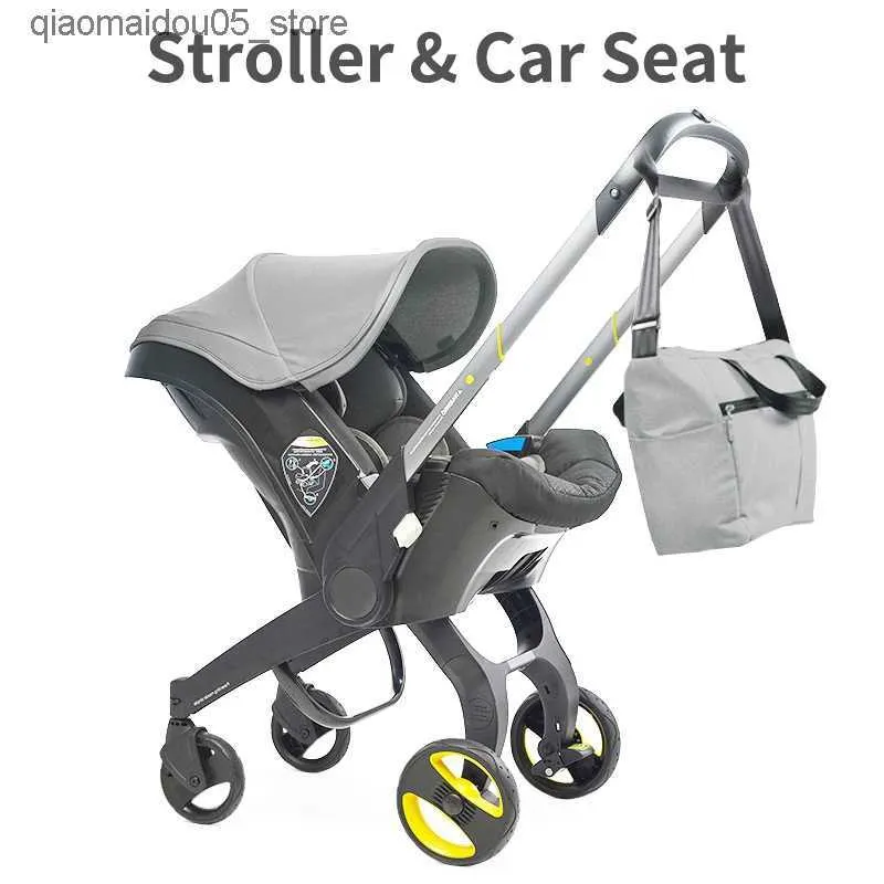 عربات الأطفال# Baby Stroller Seat Safety Car Lightweight 3-in-1 نظام السفر Q240414