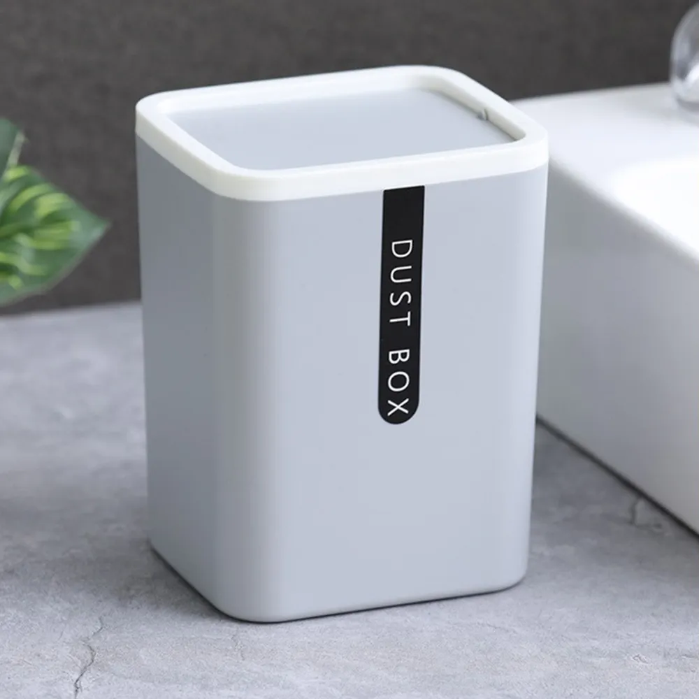 Table Rubbish Bin With Lid, Mini Rubbish Bin, Office Table Bin, Small - View #6