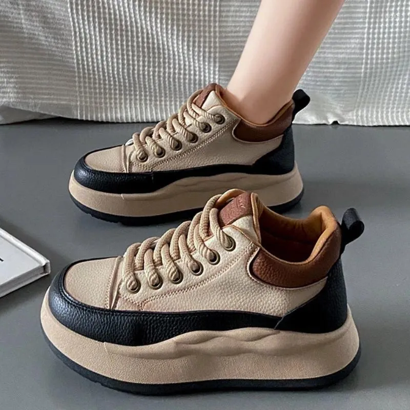 Casual Shoes Autumn High Top Little White Women's Female Student Training Shoe Thick Sole Height Board Sneakers Women