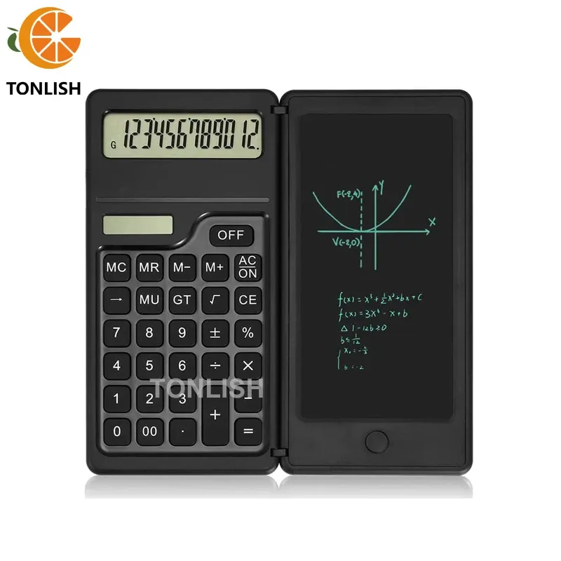 Calculators Tonlish 12 Digit Standardfunktion Desktop Calculator Solar and Battery Dual Power Folding Scientific Calculator