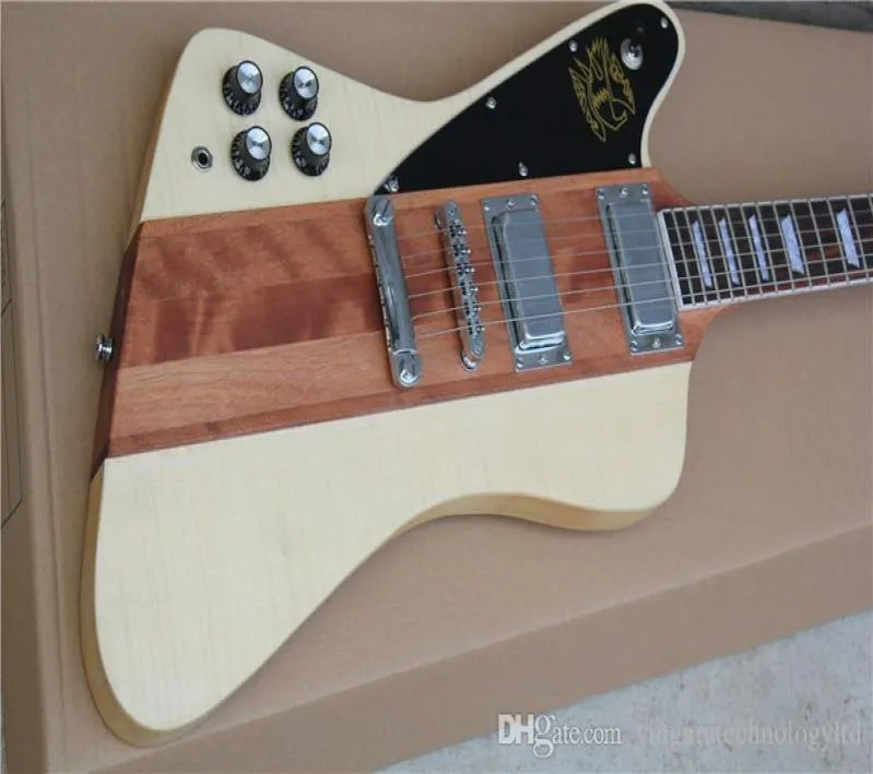 Corpo de Firebird para a mão esquerda guitarra elétrica Tigre Padrão de bordo de madeira fosca cor corpo esquerdo Hand 4386872