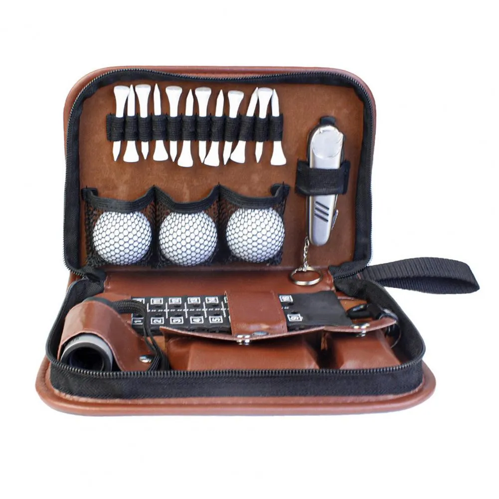 Golf Accessory Durable Golf Tool Storage Bag with Zipper Closure Waterproof Organizer for Tee Balls Divot Tools for Golf