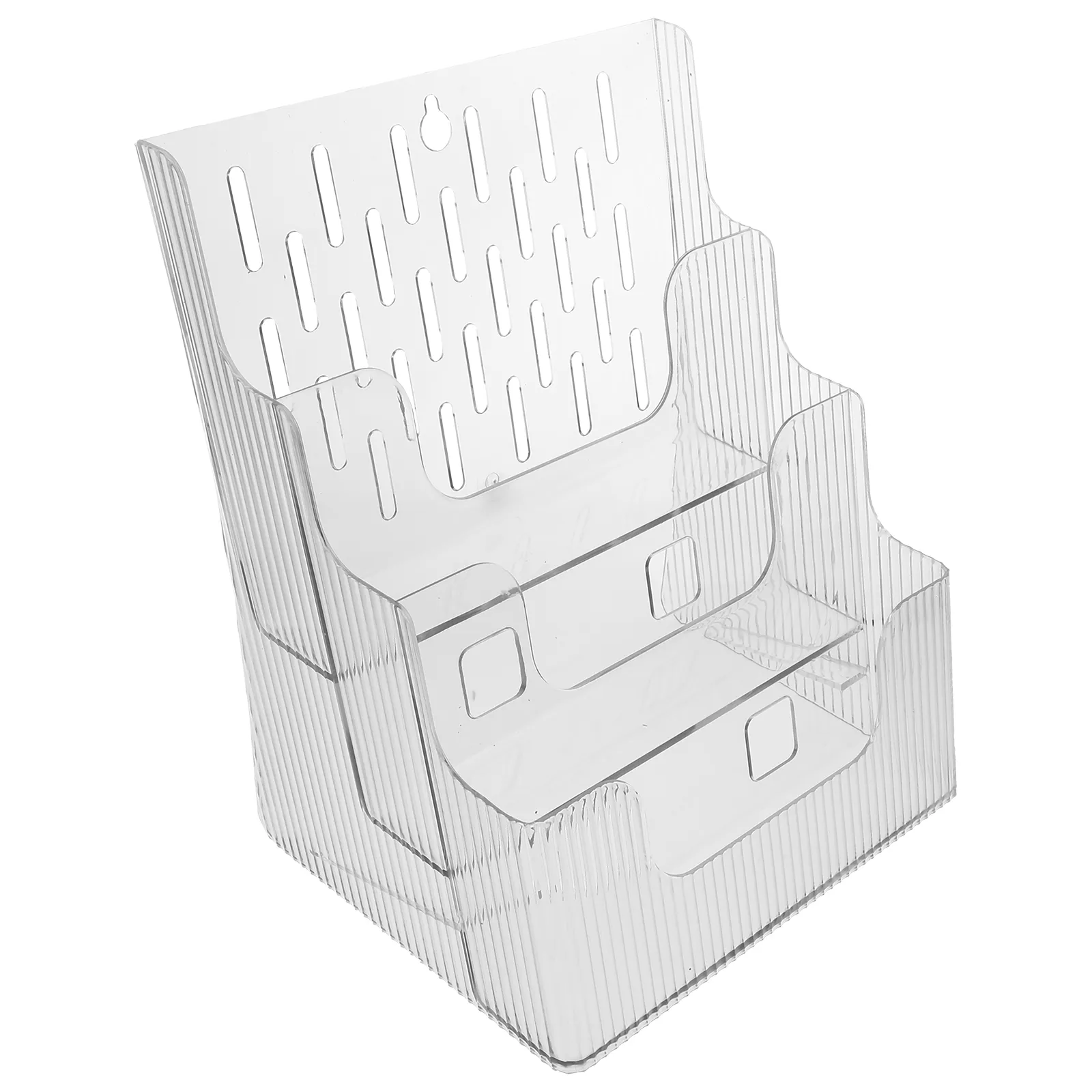 Folders File Storage Rack Acrylic Folder Holder Organizer for Desk ...