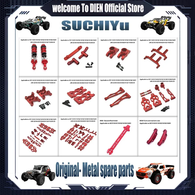 Coupe De Direction Pour Voiture RC 1/16 - Compatible SCY 16101-16103, 16201 - En PA Noir, Lot De 2