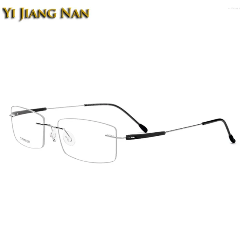 Zonnebrillen frames vrouwen en mannen Fashion Rimless Titanium Light Eyewear Super Quality Frameless bril frame