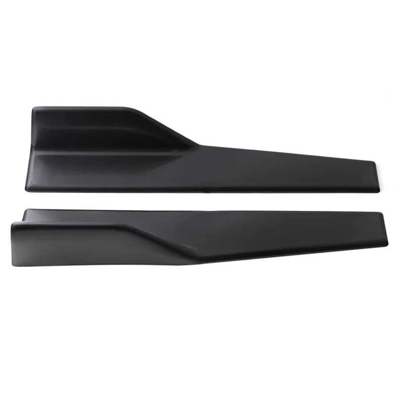 Car Wide Body Side Skirts Splitters Kit 45cm Aerodynamic Winglets For ...