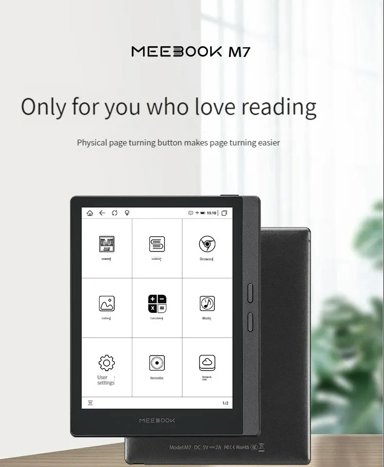 MEEBOOK M7 6.8" e paper book with 300PPI HD Ink Screen 