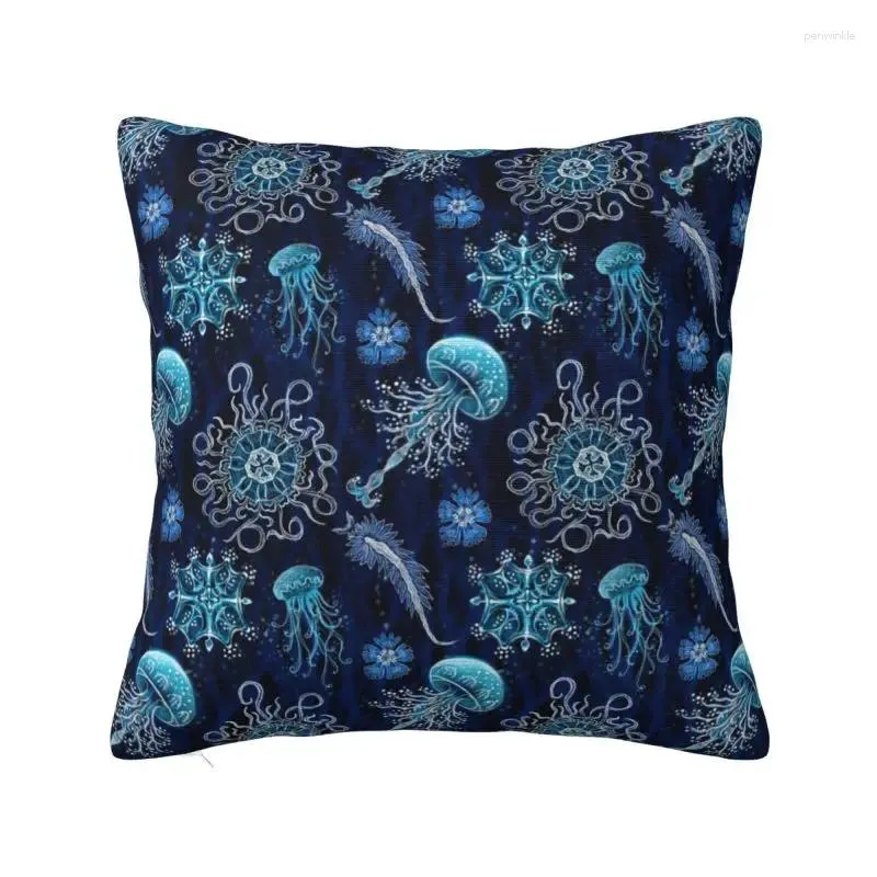 Pillow Fashion Luminocean Jellyfish Throw Cover Home Decorative Custom 40X40 Pétroffise pour le salon