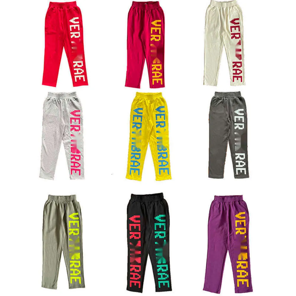 Ver Sweatpants 3D Letter Multi Color Sports Men's and Women's Casual Pants