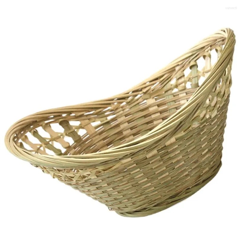 Din sets sets Drop Bamboo Storage Basket Serveer Tray Wicker Bin huishoudelijke eierhouder