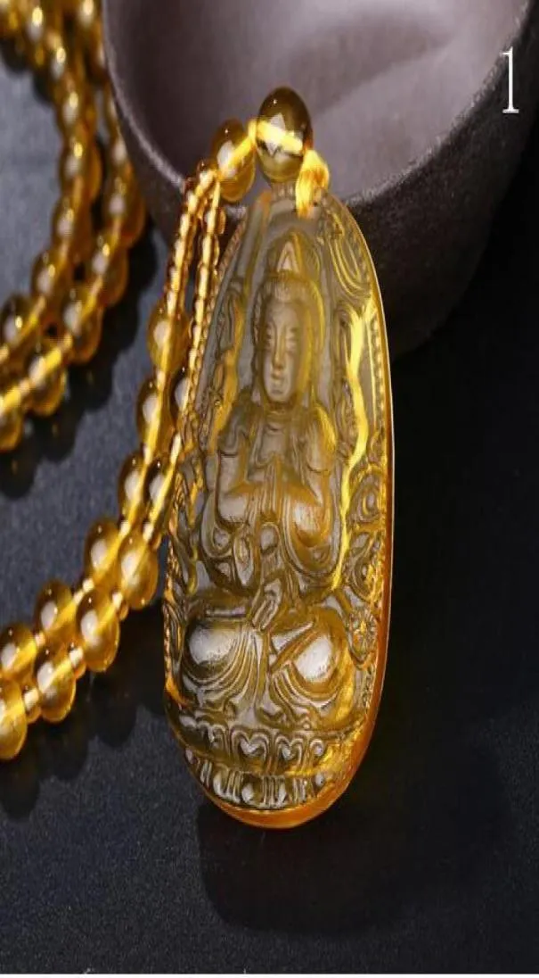 Natürlicher schwarzer Obsidian Carving Buddha Amulett hängende glückliche Obsidian Halskette Men039 -Paar Liebe schwarze Aura charm1122375