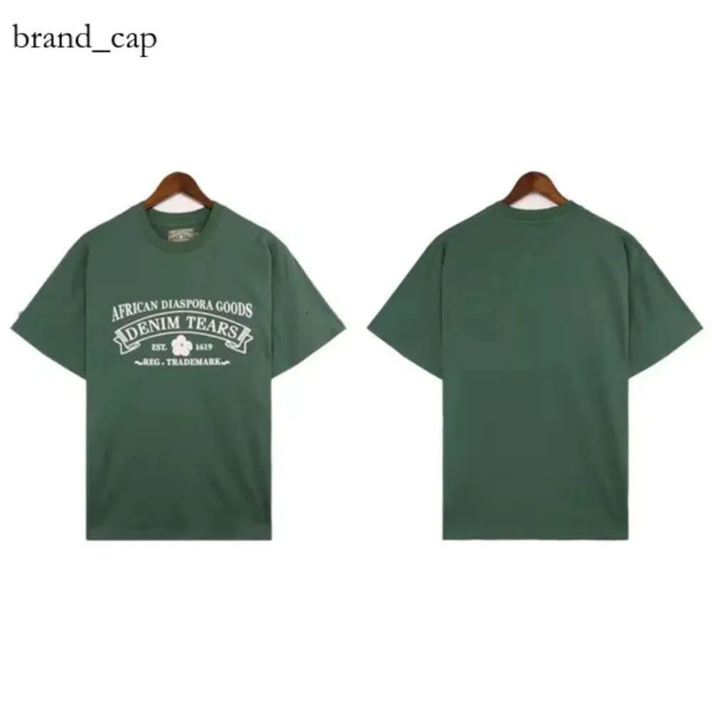 Kapok Brand Designer Tears Shirt Mens Tees Jeans T-Shirts Shorts Denim Teers T-Shirt Harajuku Hip Hop Übergroße Baumwoll-T-Shirt Kurzarm Tops Sommer Beach 1396