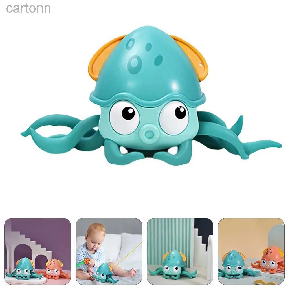 Bath Toys Ta bad Crawling Octopus barn Baby Bathtub Clockwork Water Toys Plastic Gadget 240413