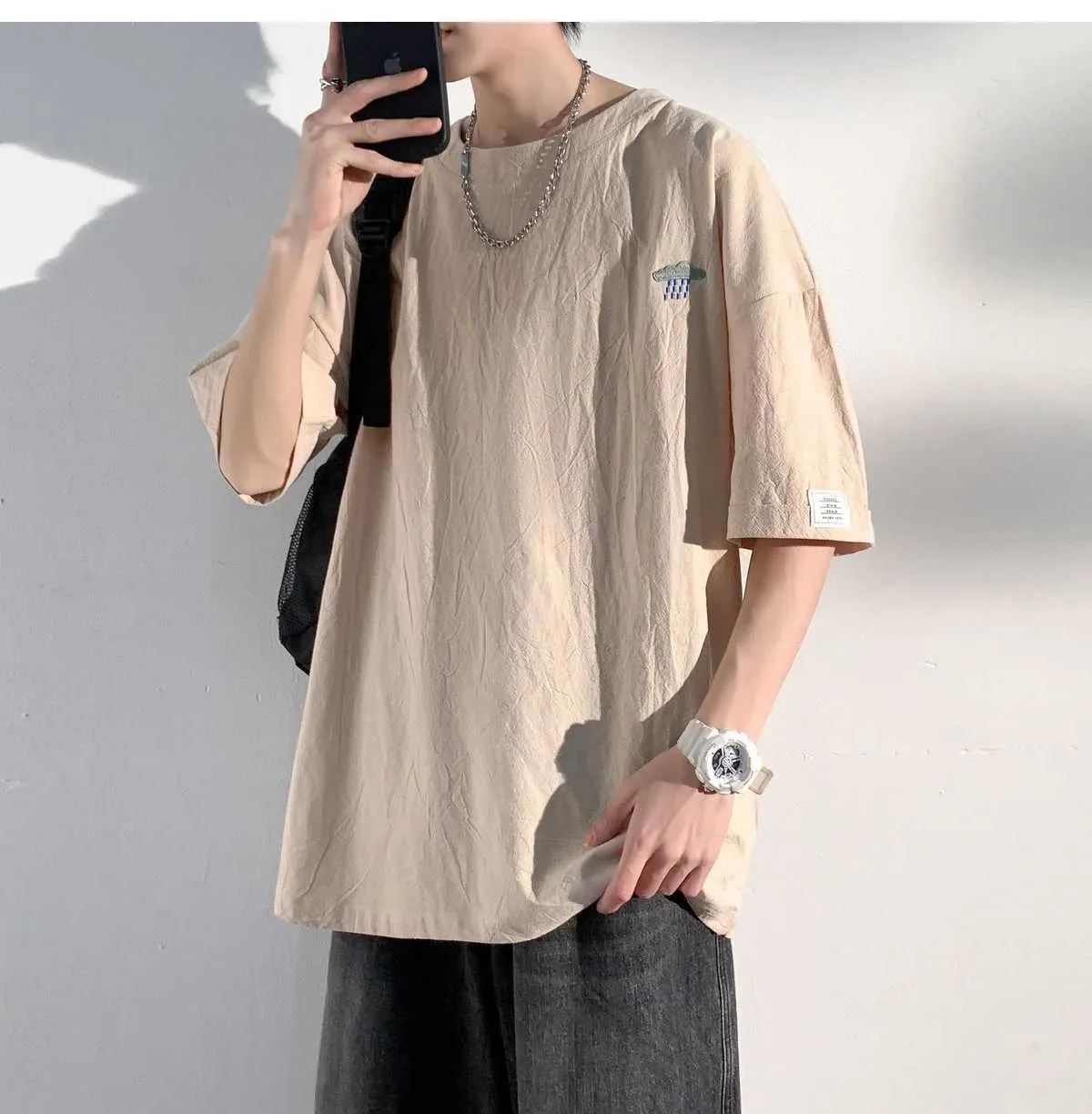 argue LINEN×COTTON PERFECT WIDE T-SHIRTS Long_sleeve_linen_t-shirt_-