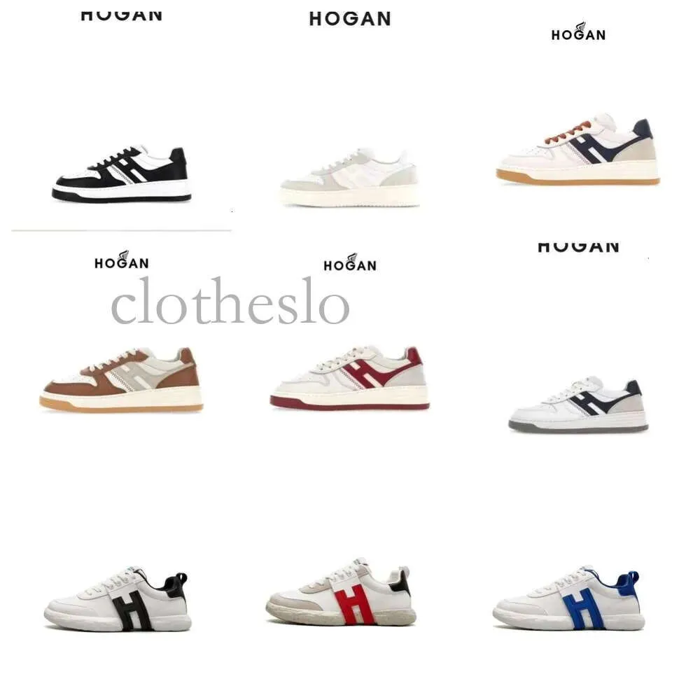 Top Designer Shoes H630 Casual Hogans Shoes Womens Man Summer Fashion Simple Smooth Calfskin Ed Suede Leather High Quality HG Sneakers Size 38-45 Running Shoes 577