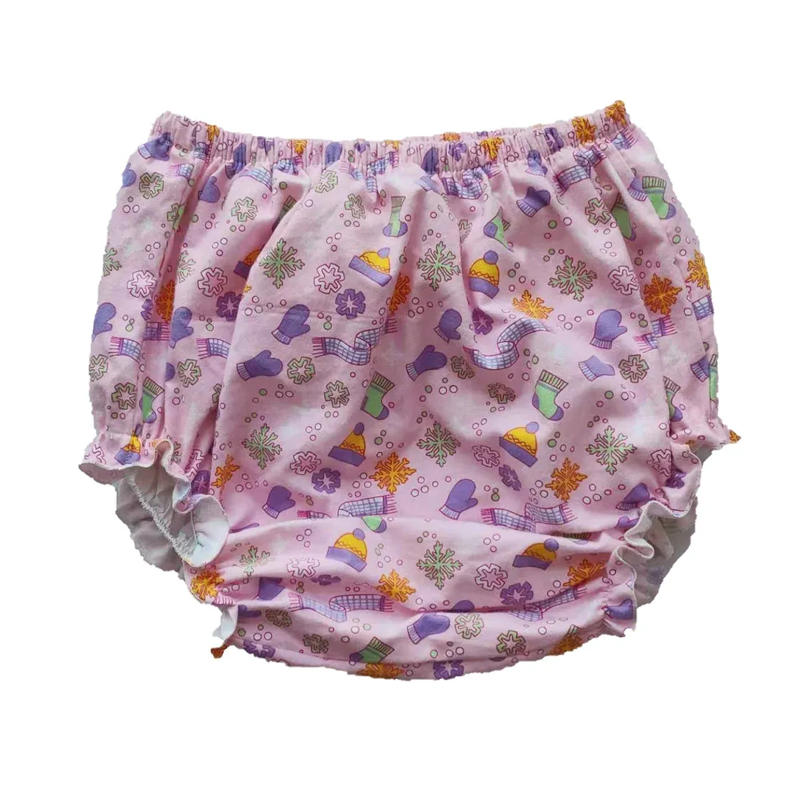 Pants Langkee Haian abdl Yetişkin İnkontinans Pullon Pvc Baskı Pamuk Pazen Pantolon Renk Pembe