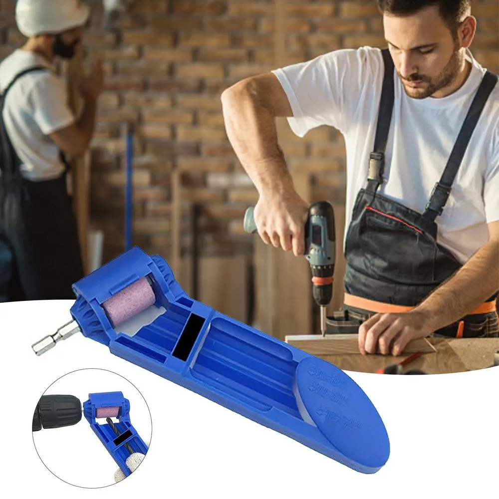 Portable Drill Bit Sharpener - Hand-Powered Sharpener Tool for Fast ...