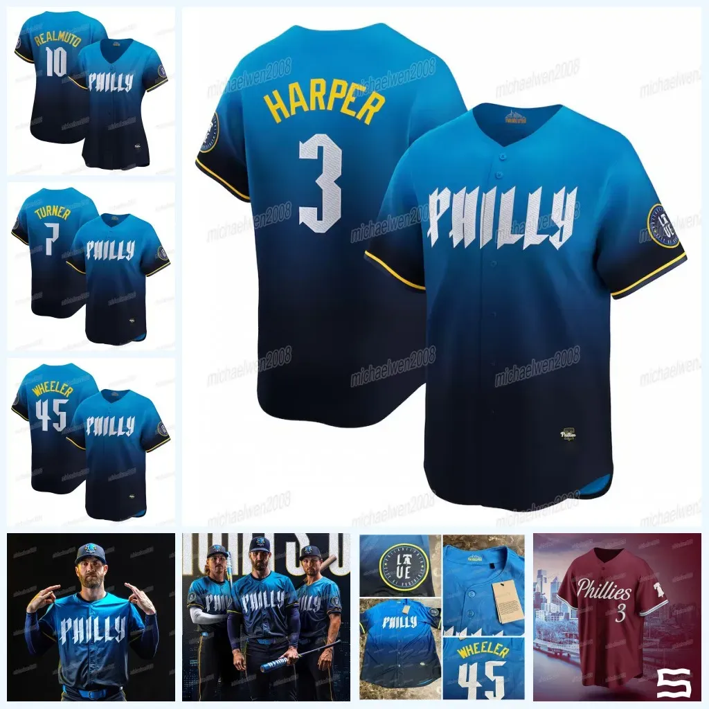 3 Harper Phillies 2024 Philly City Connect Jersey Bryson Stott Nick