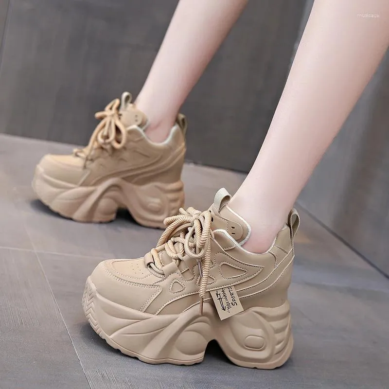 Scarpe casual Sneakers da donna Piattaforma di sneakers Woman-Shoes Spessa Sole Roses Fashi