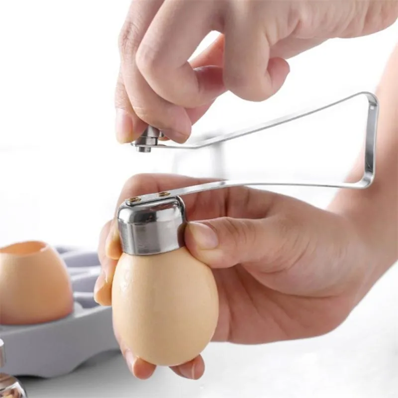 2 Affettatrici Multiuso In Metallo Per Uova Sode, Fragole, Banane E Prosciutto, Acciaio Inox - 3