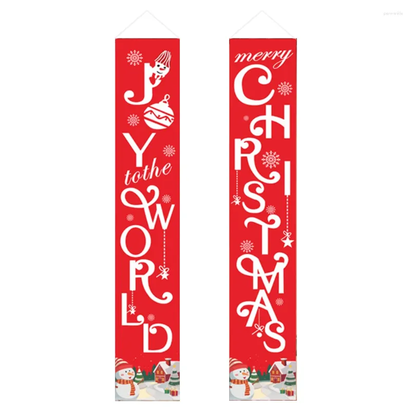 Decorative Flowers Make Your Home Festive With Merry Christmas And Snowflakes Door Hanging Flag Wrinkle Resistant Easy To Clean