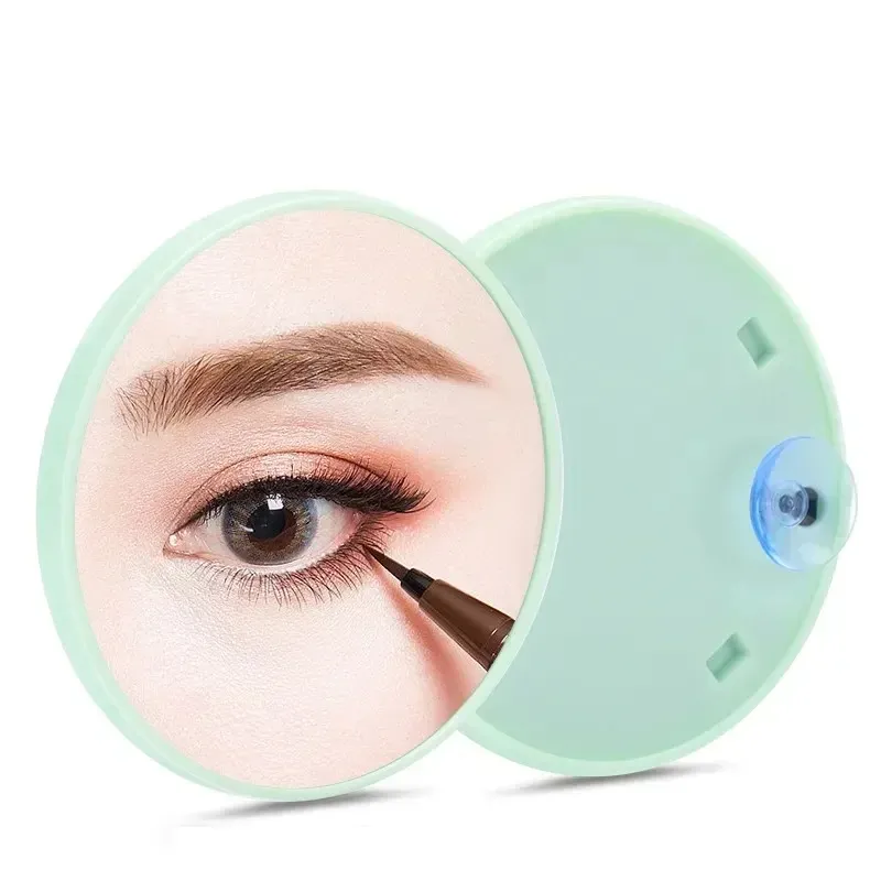 Förstoringspegel med Suction Cup Blackhead förstoring för badrumsmakeup bärbar runda 5x/10x/15x