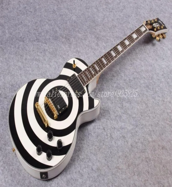 2012 Ny ankomst gitarrfabrik Pretty G Type Zakk Wylde Signature Bulls Eye Custom Shop Electric Guitar2360066