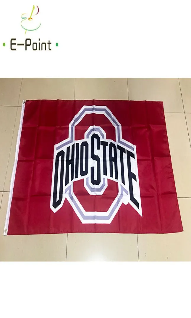 Bandeira de Ohio State Buckeyes 3*5ft (90cm*150cm) Bandeiras de poliéster Decoração Voador Home Garden Flagg Presentes festivos5848282