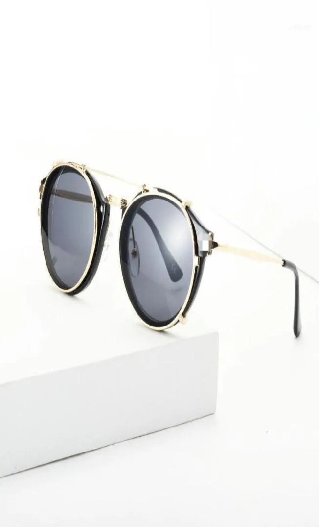 Solglasögon mincl retro män myopia clip punk körglasögon på dubbla ändamål spegelglasögon fml14804184