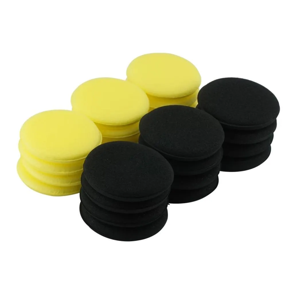 Car Waxing Foam Polish Wash Sponges Applicator Cleaning Round Pads for ...
