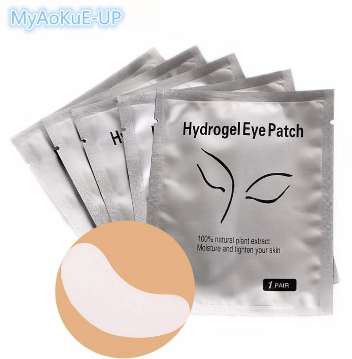 100PAARLOT Hydrogel Oogblokken Wimpers Patches Make -upgereedschap Eyelash Extension Lashes Cosmetic Tools6292812