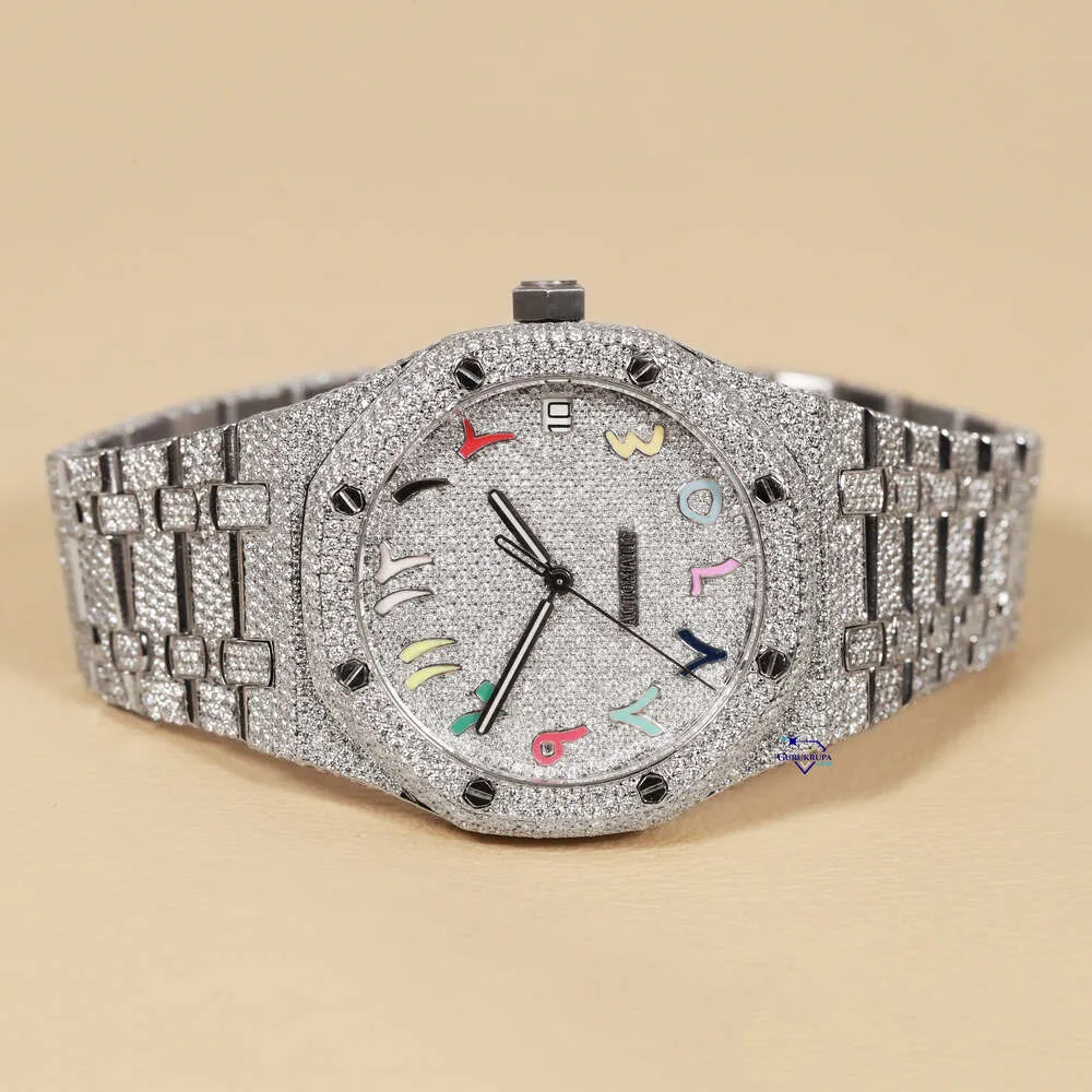 Luxury Looking Fully Watch Iced Out For Men woman Top craftsmanship Unique And Expensive Mosang diamond 1 1 5A Watchs For Hip Hop Industrial luxurious 9644