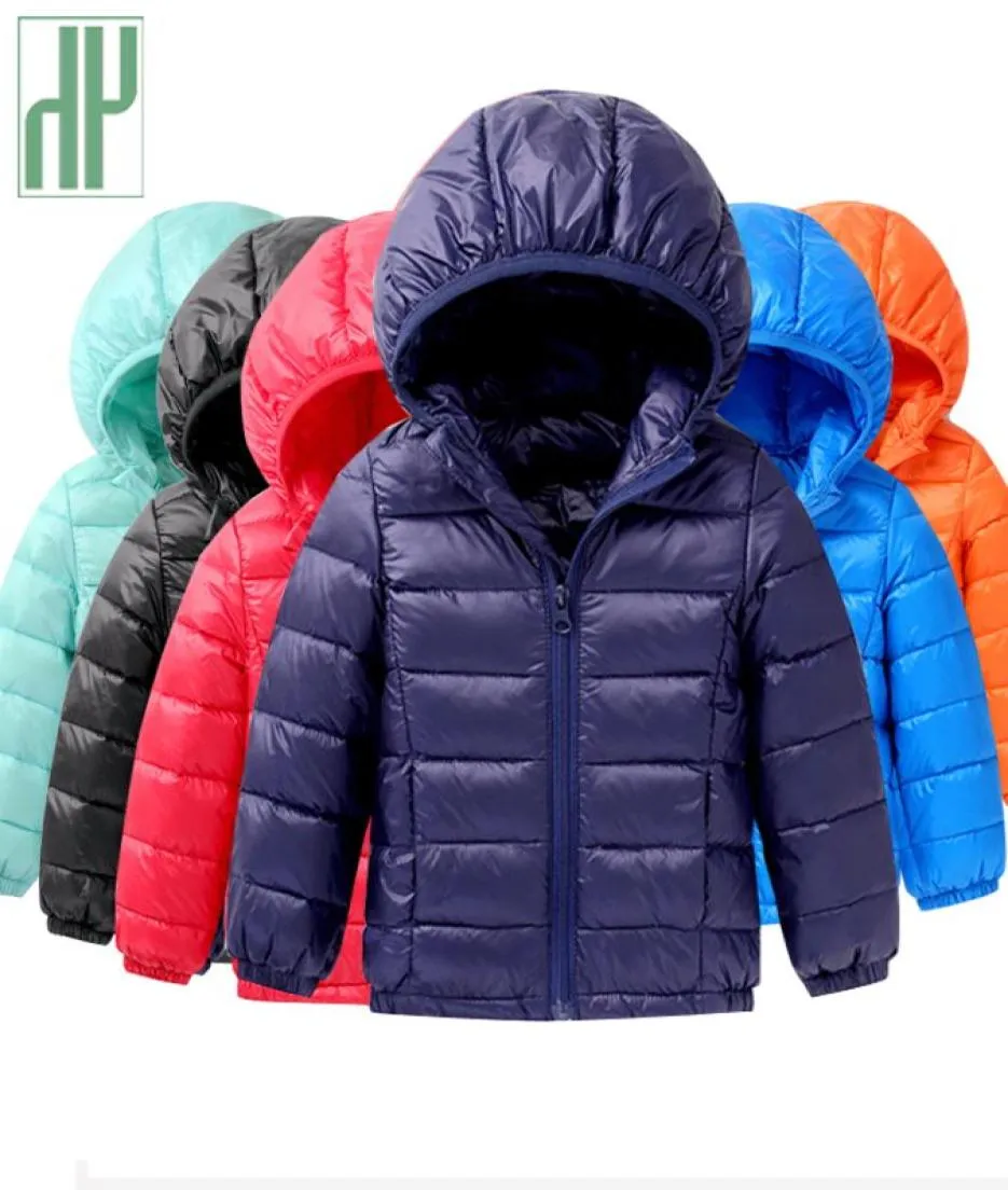 HH Spring Fall Light Enfants Vestes d'hiver Kids Coton Down Coat Baby Veste pour filles Parka Sweetwear Sweats Hoodies Boys Vêtements 20115119146