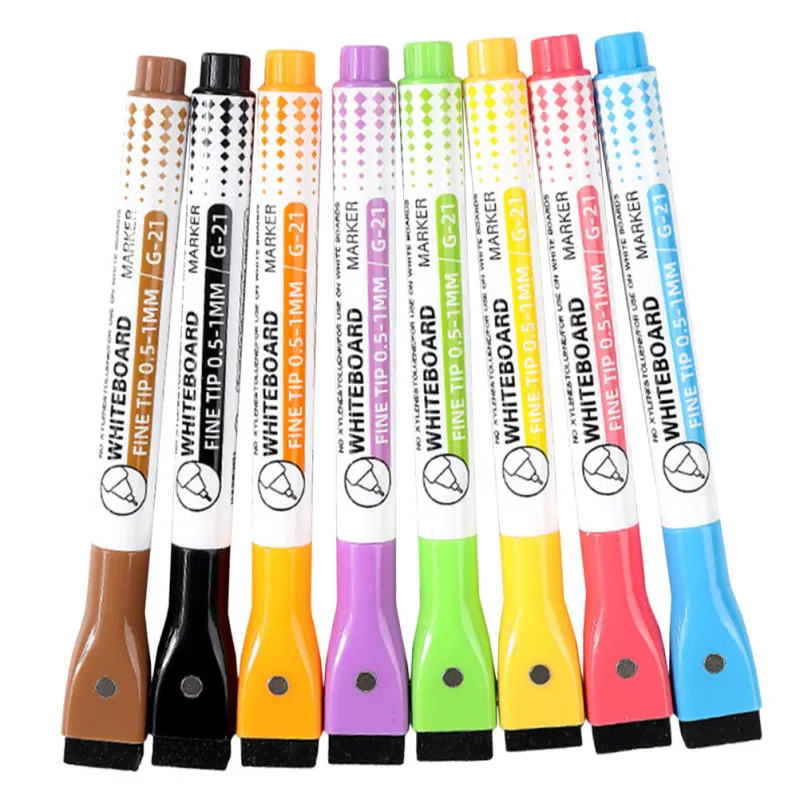 13.5cm Erasable Dry White Board Markers Magnetic W... – Grandado