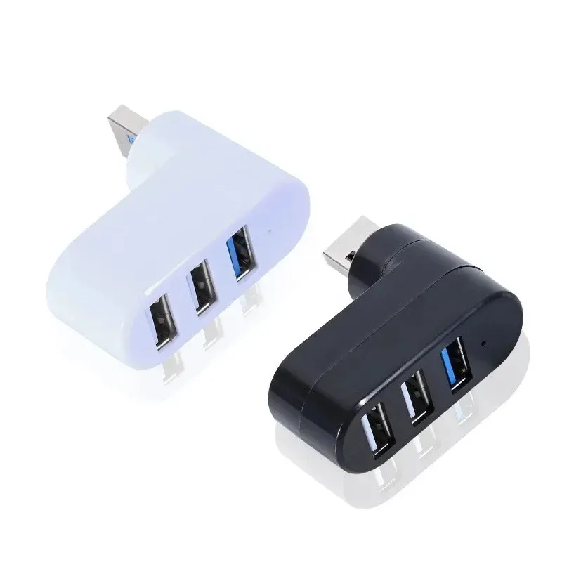 USB Hub 3.0 Adapter Rotera höghastighet U Disk Reader USB Splitter 3 Ports USB 2.0 för Xiaomi MacBook Pro Laptop PC -tillbehör