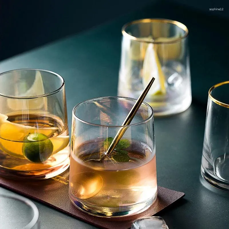 Copas de vino Yomdid Copa de vidrio creativa Jugo de agua europea Whisky de té práctico taza de café bebida