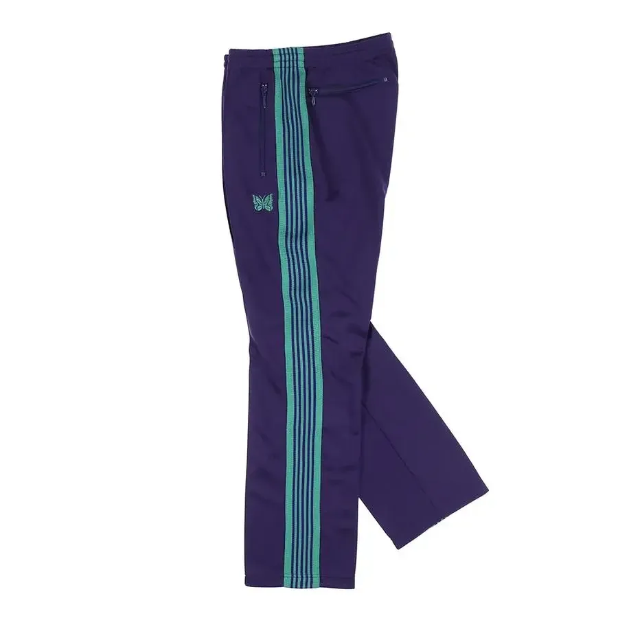 Y2K BOOT-CUT Poly Smooth Needles ladies track pants with Y2K BOOT-CUT Poly Smooth Needles ladies track pants with