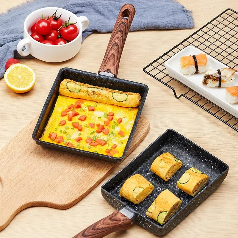 Non-Stick Tamagoyaki Japanese Omelette Egg Pan with Anti