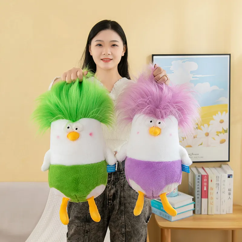 Peluche set di giocattoli pop testa di pollo vegetale bambola divertenti bambola regalo regalo di compleanno da ragazza cuscino bambolo all'ingrosso