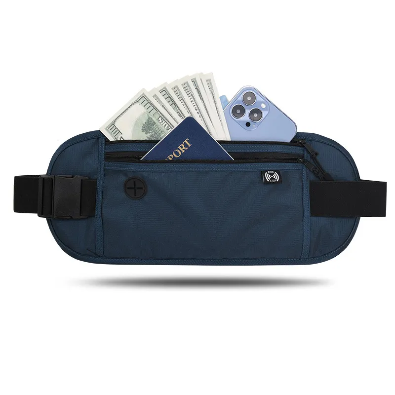 Fanny Pack Mens Travel Bag For Passport And Money Waterproof Fanny
