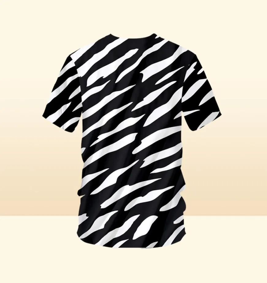 Новый 3d The Zebra Stripes Man O Sece Tshirt Printed Mens Gothic Tee Frush Unisex Tshirt рекомендуется14949705