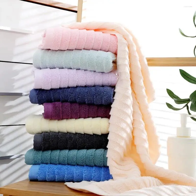 Serviette 10colors coton baignoire douche épais serviettes à la maison salle de bain el pour adultes enfants badhanddoek toalha de banho serpette bain