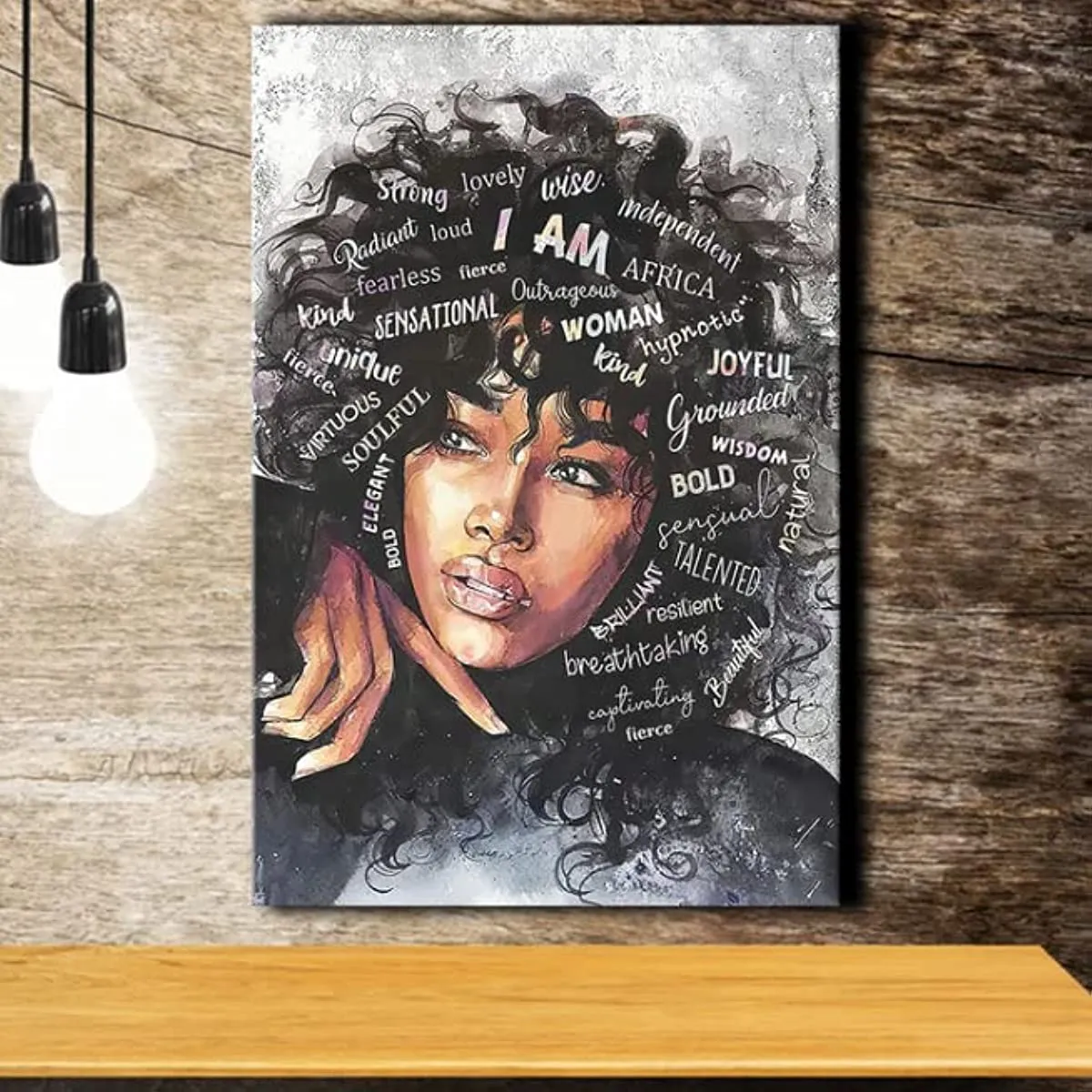 Unframed African American Black Women Canvas Studio Mcgee Wall Art For ...