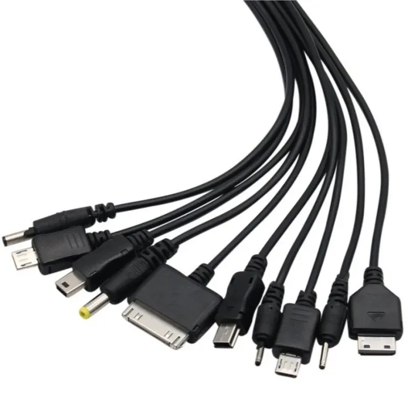 Yeni 10 İçinde 1 Mikro USB Çoklu Şarj Cihazı USB Kablolar KG90 Sony Telefon Samsung Tabletleri için Cep Telefonları Kablosu