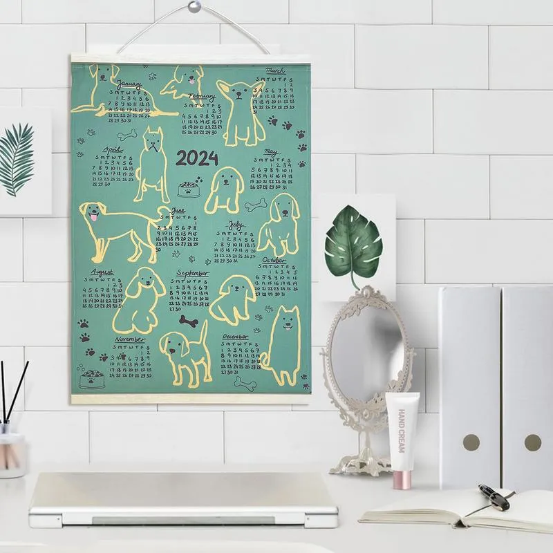 Wholesale Cloth Calendar Dinosaur Beach Towel With Funny Cute Puppies Hangable 365 Day Planner For Jan And Dec 2024 From Ddmyfeb 8.69 DHgate.Com