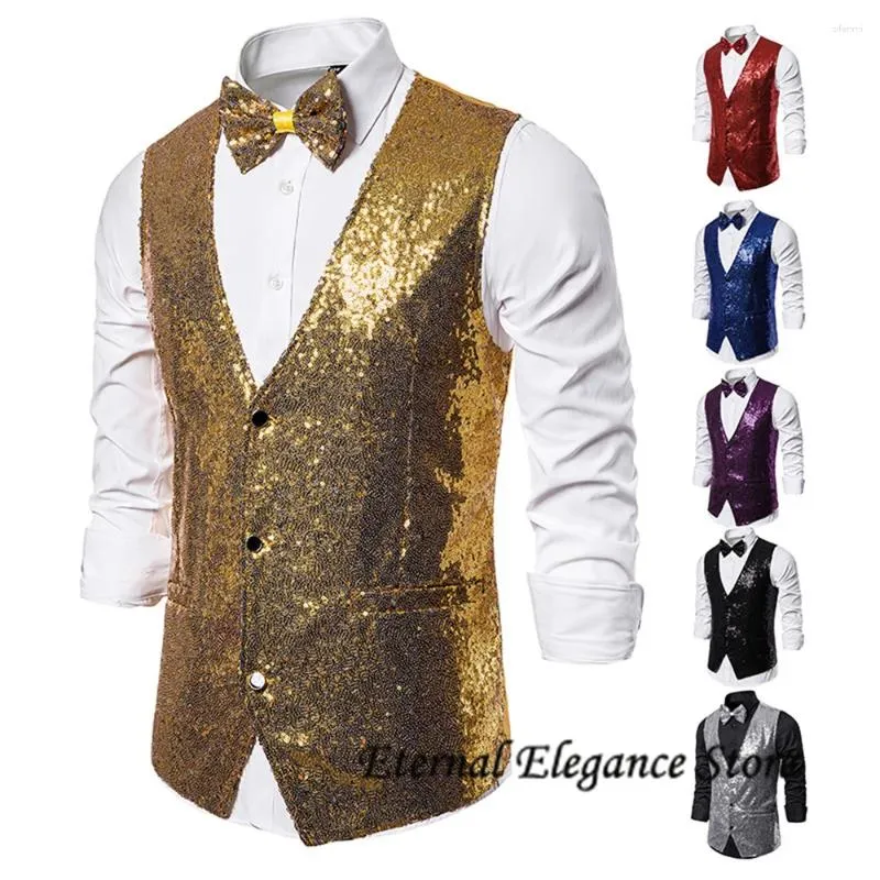 Veste de gilettes masculines Gotinc Mens Victorian Suit Vest Steampunk Waistcoat Casual Stage Performance Costume Costume Wed Night Robe